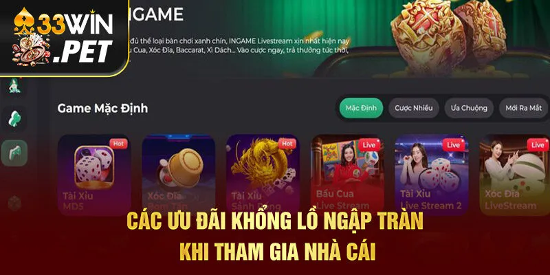Các ưu đãi khổng lồ ngập tràn khi tham gia nhà cái Các ưu đãi khổng lồ ngập tràn khi tham gia nhà cái