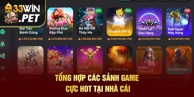 Tổng hợp các sảnh game cực hot tại nhà cái Tổng hợp các sảnh game cực hot tại nhà cái